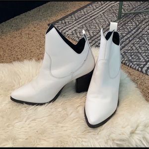 Nasty Gal white booties